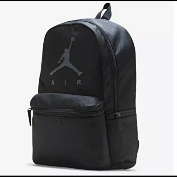 Jordan | Bags | Nike Air Jordan Jumpman Logo Black Backpack | Poshmark